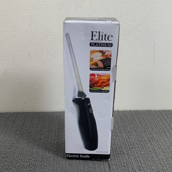 Elite by Maxi-Matic Platinum Electric Knife Serrated Stainless Steel Blades New - Picture 3 of 8